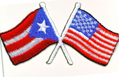 Bandera de Puerto Rico y Estados Unidos Puerto Rico